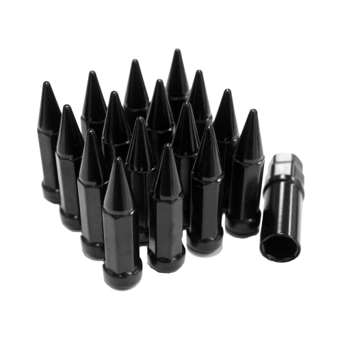 Sedona - Sedona Lug Nuts - Tapered - 12mmx1.25 head - Spike Black - ALUG-SB-19BX