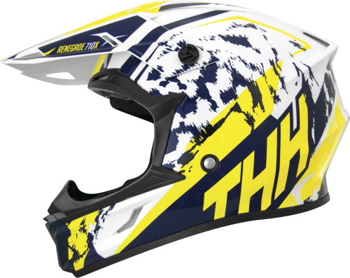 THH Helmets - THH Helmets T710X Renegade Helmet - 646426 - Yellow/Blue - Medium