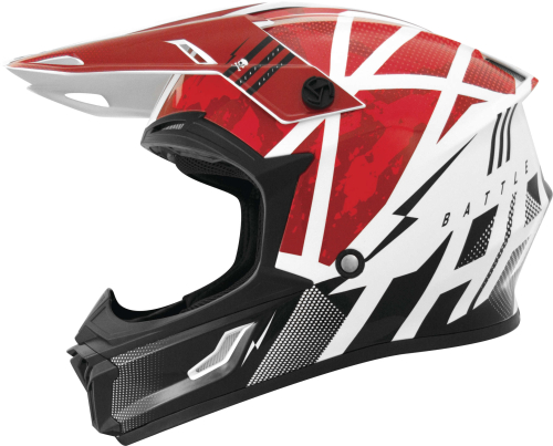 THH Helmets - THH Helmets T710X Battle Helmet - 646388 - Red/Black - X-Small