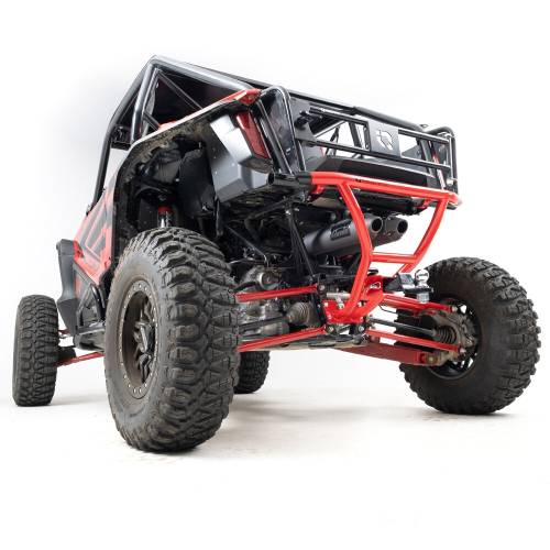 HMF Engineering - HMF Engineering Defender Rear Bumper - Red - 9227214366