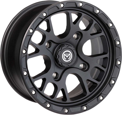 Moose Utility - Moose Utility 545X Wheel - 14x7 - 4+3 Offset - 4/110 - Satin Black - 545MO147110SB44