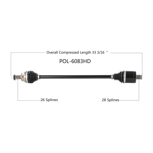 Open Trail - Open Trail OE 2.0 Rear Axle - POL-6083HD