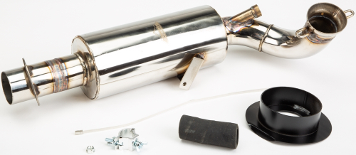 Straightline Performance - Straightline Performance Lightweight Silencer - Polished Stainless - 132-156
