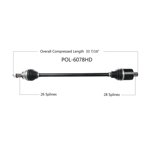 Open Trail - Open Trail HD 2.0 Front Axle - POL-6078HD