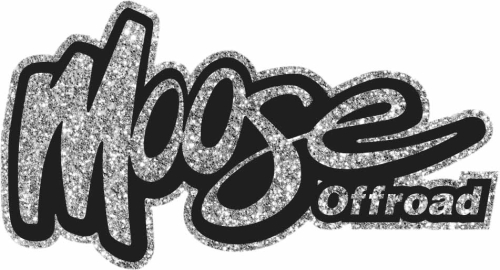 Moose Racing - Moose Racing Moose Decal - Retro Silver - 10 pack - 4320-2461