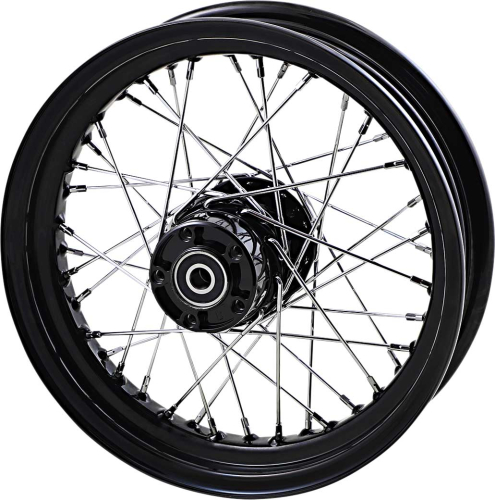 Drag Specialties - Drag Specialties Replacement Rear Laced Wheel - 16in. x 3in. - Gloss Black - 0204-0570