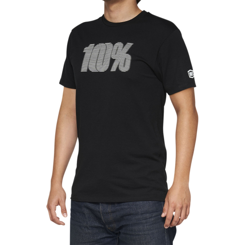 100% - 100% Deflect T-Shirt - 32143-001-12 - Black - Large