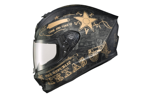 Scorpion - Scorpion EXO-R420 Lone Star Helmet - 42-1728 - Black/Gold - 3XL