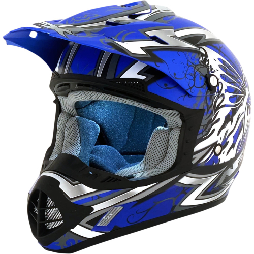 AFX - AFX FX-17Y Butterfly Youth Helmet - 0111-1388 - Matte Blue - Medium