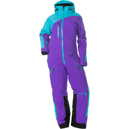 DSG - DSG Drop Seat Womens Monosuit - 99320 - Purple/Teal - 2XL