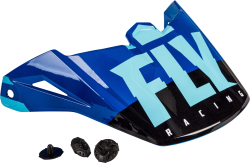 Fly Racing - Fly Racing Visor for Kinetic Thrive Helmets - Blue/White - 73-88184
