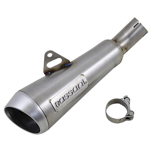 Bassani Manufacturing - Bassani Manufacturing 4in. Megaphone Slip-On - Stainless Steel - 5Z617SS