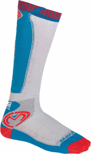 Moose Racing - Moose Racing Sahara Socks - 3431-0602 - Red/Blue - Lg-XL