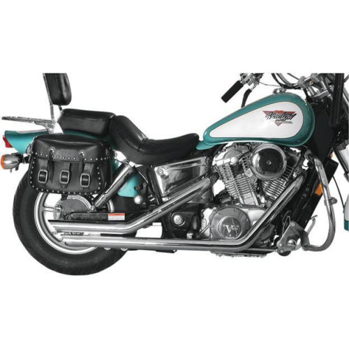 Mac - Mac 2 1/4in. Slash-Back Staggered Drag Pipes - Chrome - 002-1541
