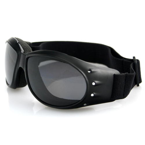 Zan Headgear - Zan Headgear Cruiser Goggles - BCA001R - Black / Smoke Reflective Lens - OSFM