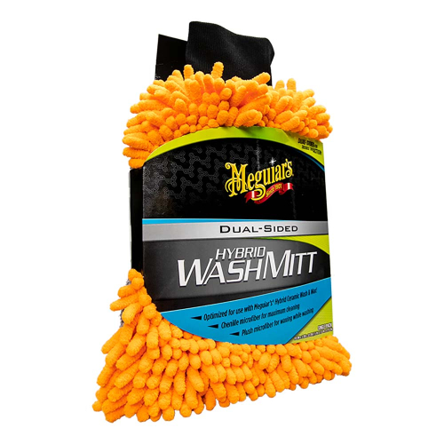 Meguiar's - Meguiar's Hybrid Wash Mitt - Extremely Plush Microfiber Wash Mitt f/Gently Waxing While Washing