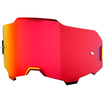 100% - 100% Replacement Lens for Armega Goggles - HiPER Mirror Red - 51041-033-02