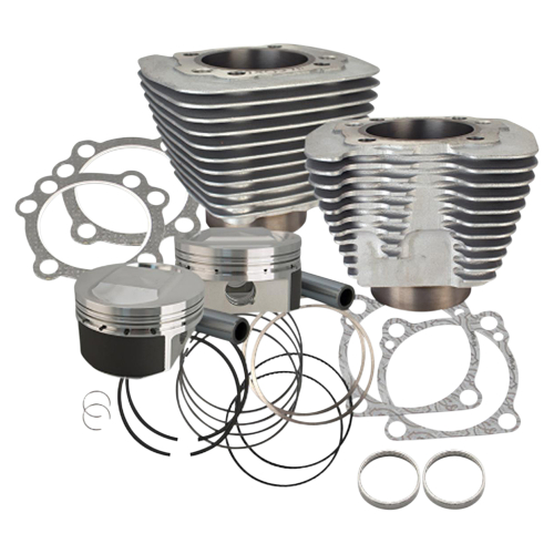 S&S Cycle - S&S Cycle 1250cc Conversion Kit - Compression 11.2:1 - Wrinkle Black - 910-0436