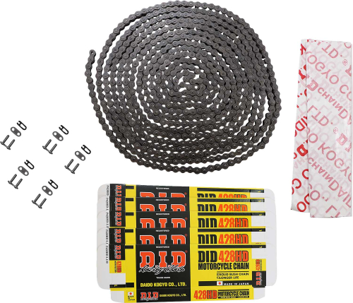 D.I.D - D.I.D 428H Heavy Duty Standard Series Non O-Ring Chain - 25ft. Bulk Chain - D18-3108