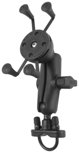 RAM Mounts - RAM Mounts RAM Handlebar Rail Mount with U-Bolt and Universal X-Grip iPhone Holder - RAM-B-149Z-UN7U