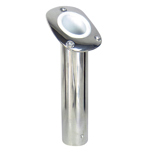 Whitecap - Whitecap Bluewater 30 Deg. Stamped S.S. Flush Mount Rod Holder