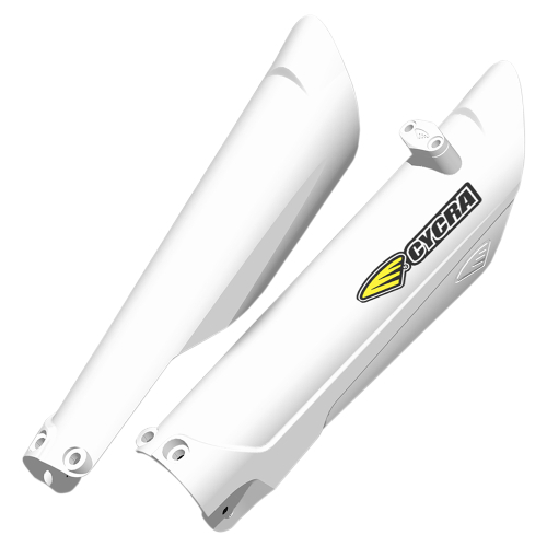 Cycra - Cycra Lower Fork Guards - White - 690542