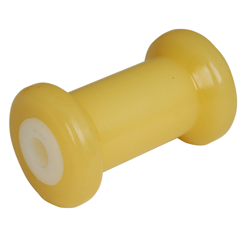 C.E. Smith - C.E. Smith Spool Roller 5" - 5/8" ID - Gold TPR w/Bushing White Solid
