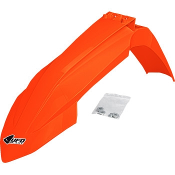 UFO Plastics - UFO Plastics Replacement Plastic for KTM - Front Fender - Neon Orange - KT05009-FFLU