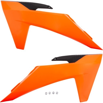 UFO Plastics - UFO Plastics Replacement Radiator Covers - Neon Orange - KT05011-FFLU