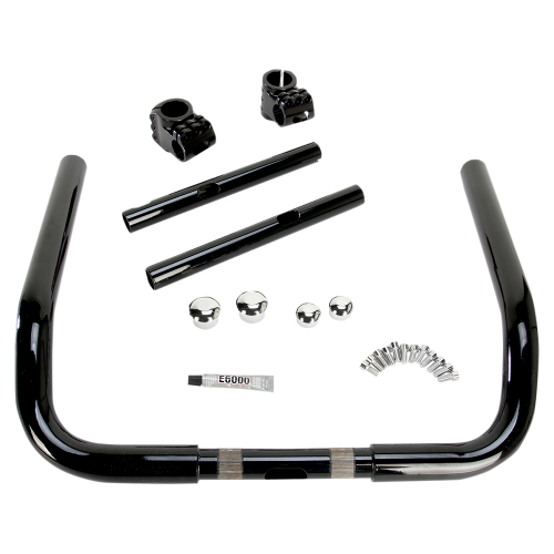Klock Werks - Klock Werks Klip Hanger Handlebar - 14in. - Black/Black - KW06-01-8013-B