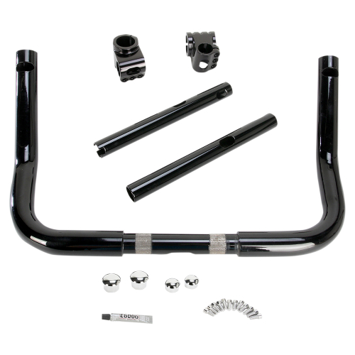 Klock Werks - Klock Werks Klip Hanger Handlebar - 10in. - Black/Black - KW06-01-8015-B