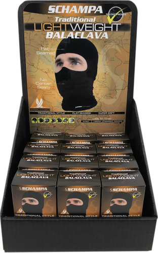 Schampa - Schampa Silk Balaclava 12 Pack - BLCLV027-12PACK Black OSFM