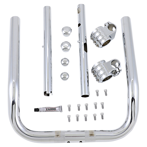 Klock Werks - Klock Werks Pullback Klip Hanger Handlebar - 14in. - Chrome/Chrome - KW05-01-0334