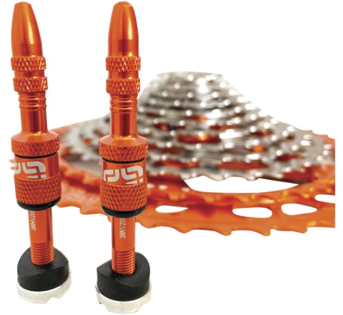 e*thirteen - e*thirteen Quickfill Tubeless Valve - 16-24mm - Naranja - TR2UNA-111