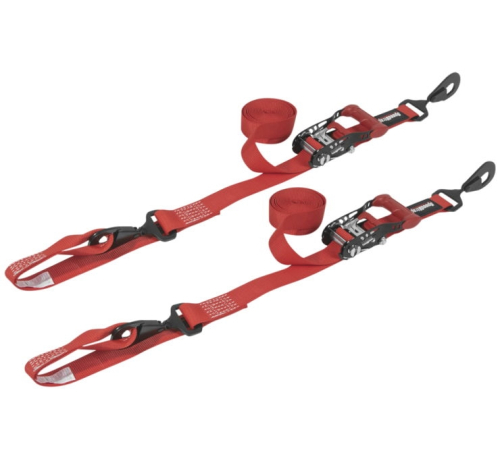 PRP - PRP 1.5in. Ratchet Tie Down with Soft Ties - Red - 15223-2