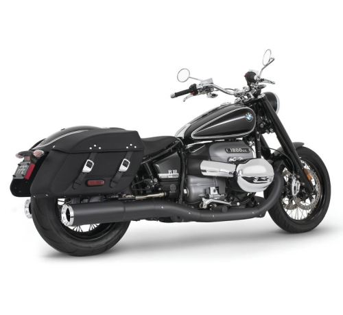 Freedom Performance - Freedom Performance 4.5in. Straight Tip Slip-On - Black with Chrome Tip - BM00251