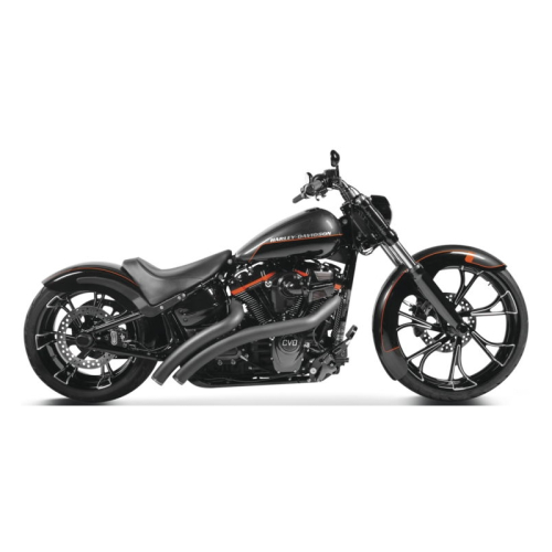 Freedom Performance - Freedom Performance Radical Radius Crossover Exhaust with Straight End Cap - Black with Black Tip - HD01191