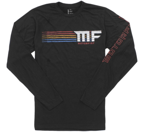Motorfist - Motorfist Amped Long Sleeve Tee - MF20S-M32-XL - Black - X-Large