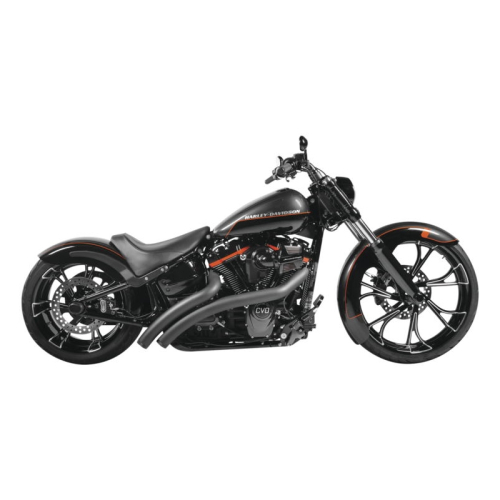 Freedom Performance - Freedom Performance Radical Radius Crossover Exhaust with Straight End Cap - Pitch Black - HD01193