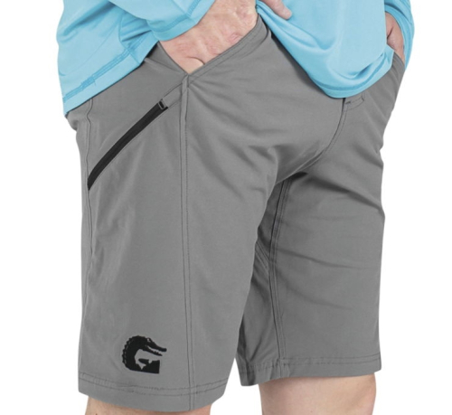 Gator Waders - Gator Waders Performance Fishing Short - FMSHOBRK102X - Gray - 2XL