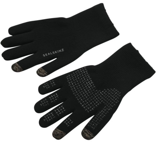 West Marine - West Marine Waterproof All-Weather Ultra-Grip Knitted Gloves - 19634021 - Black - Small