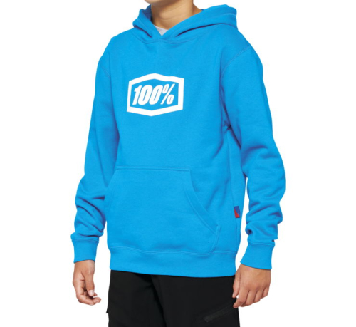 100% - 100% Icon Youth Hoody - 20030-00010 - Sky Blue - Large
