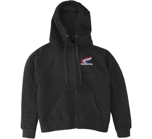 Powertex - Powertex Tri Color Wing Zip Front Hoodie - NP21S-S1851-M - Black - Medium
