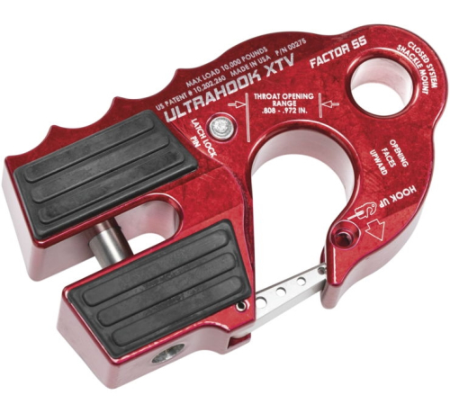 Warn - Warn UltraHook XTV Winch Shackle Mount - Red - 00275-01
