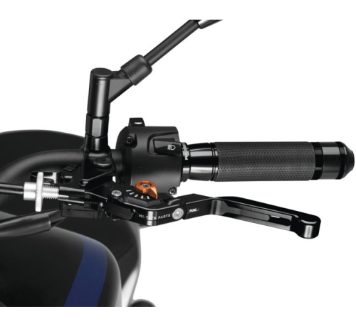 PUIG - PUIG 3.0 Extendable Folding Clutch Lever - Black/Black/Orange - 24NNT