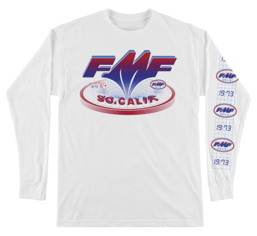 FMF Racing - FMF Racing Black Hole Long Sleeve T-Shirt - FA21119900-WHT-MD - White - Medium