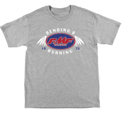 FMF Racing - FMF Racing Rusty Tee - FA21118906-HGR-MD - Heather Gray - Medium