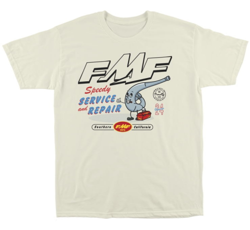 FMF Racing - FMF Racing Expert Service Tee - FA21118913-CRM-LG - Cream - Large