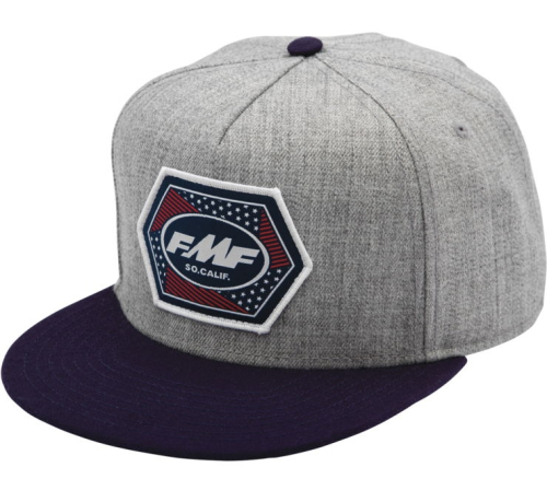FMF Racing - FMF Racing Geometry Hat - SU21196900-BLK-OS - Heather Gray - OSFM