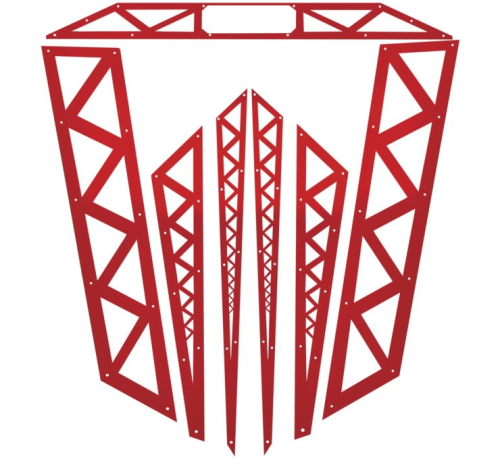 Thumper Fab - Thumper Fab Audio Roof Accent Trim Panel - Red - Level 2/3 - TF020304.A-R